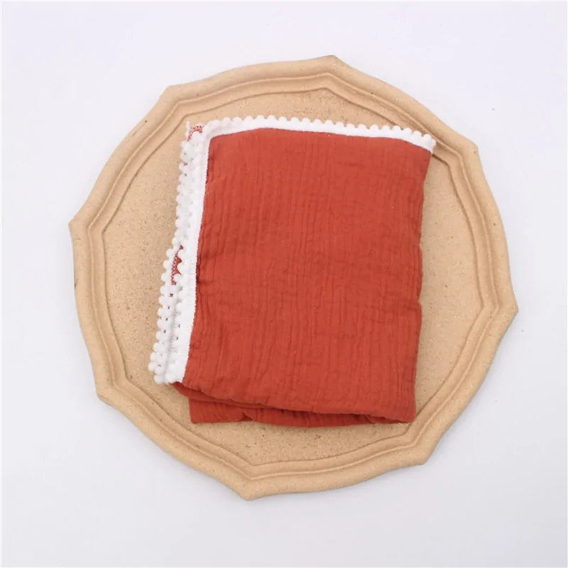 Organic Cotton Baby Tassel Blanket