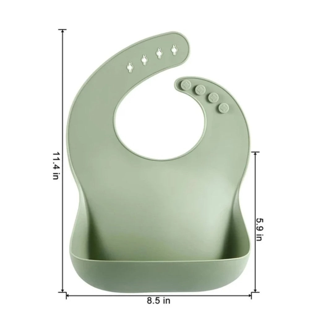 Baby Silicone Catch Bib - BPA Free