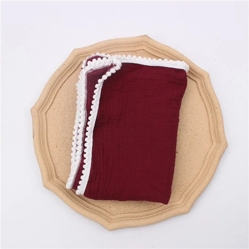 Organic Cotton Baby Tassel Blanket
