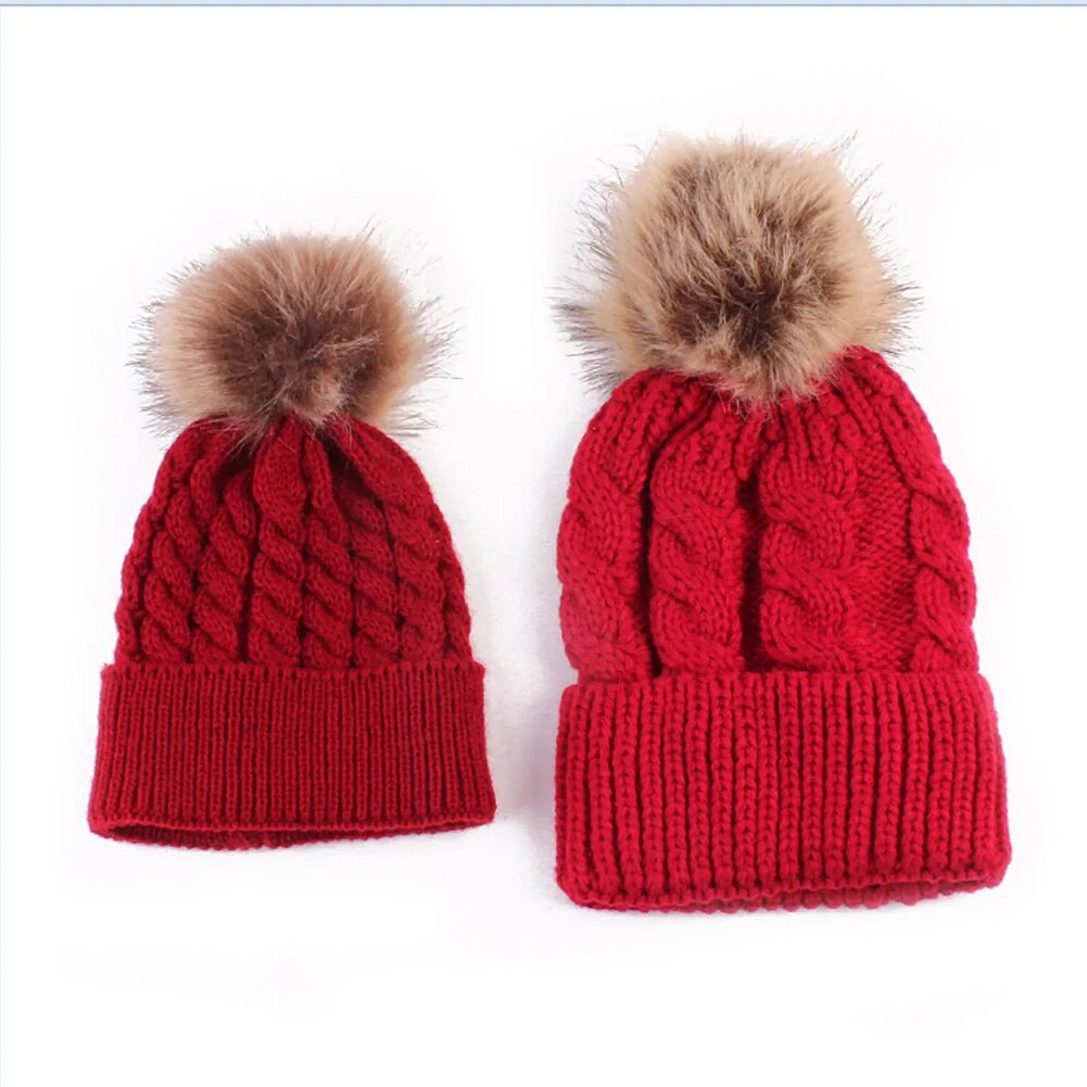 Mummy & Me Matching Knit Hats