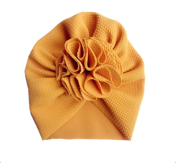 Baby Turban with Floral Motif