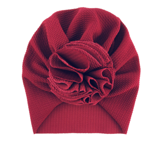 Baby Turban with Floral Motif