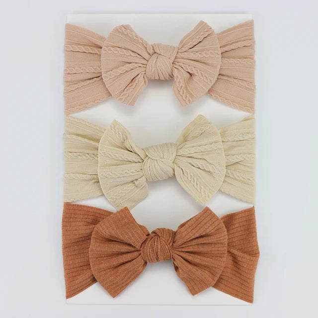 3 pack Nylon Headband Set