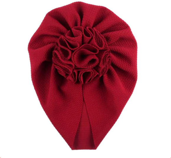 Baby Turban with Floral Motif