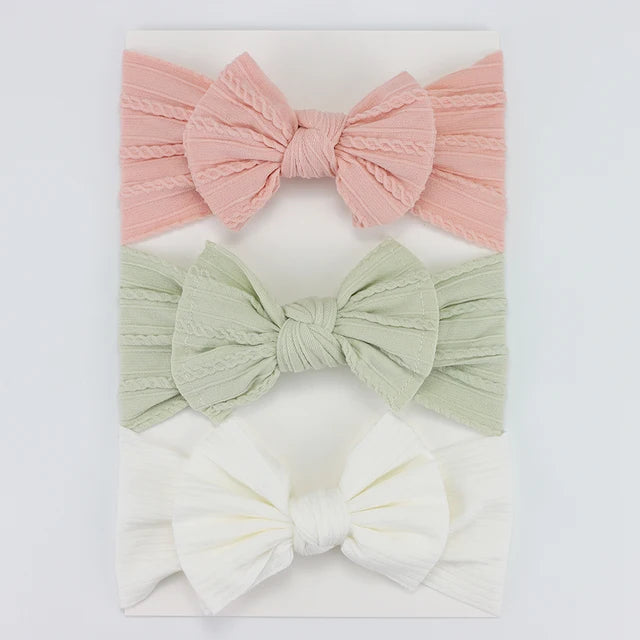 3 pack Nylon Headband Set