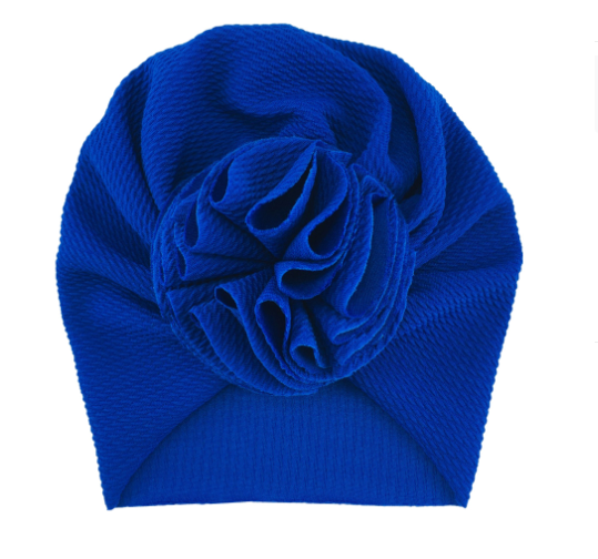 Baby Turban with Floral Motif