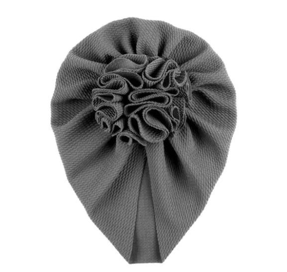 Baby Turban with Floral Motif