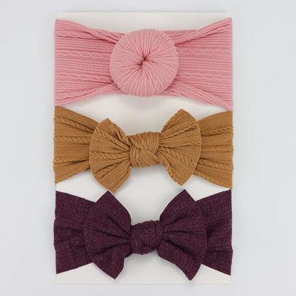 3 pack Nylon Headband Set