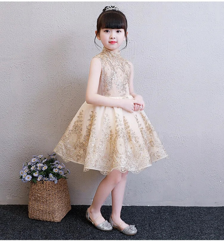 Golden Tulle Diva Dress