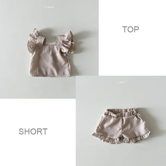 Plaid Short Set