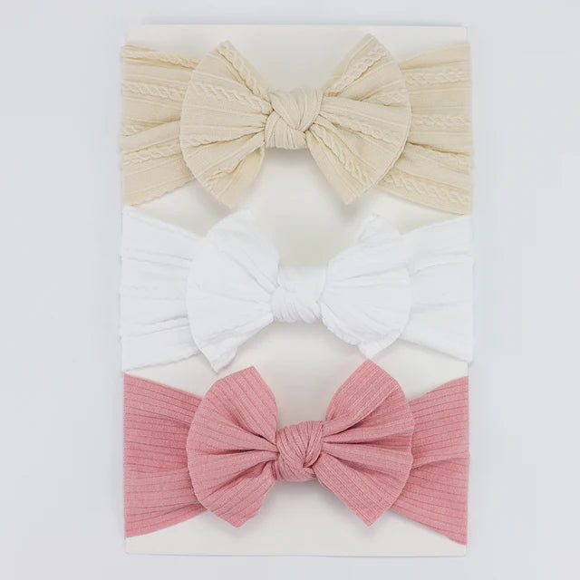 3 pack Nylon Headband Set
