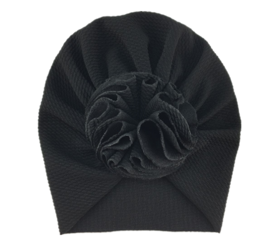 Baby Turban with Floral Motif