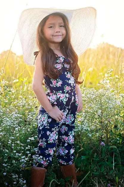 Girl's Floral Romper
