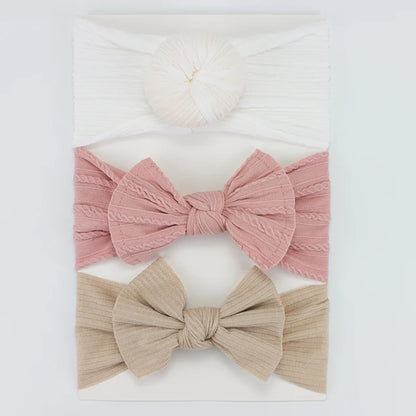 3 pack Nylon Headband Set