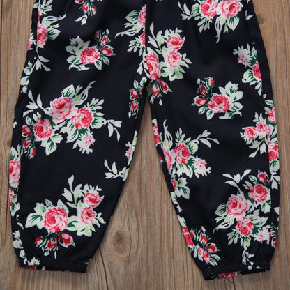 Girl's Floral Romper