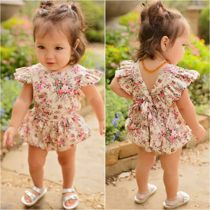 Baby Diva Floral Romper