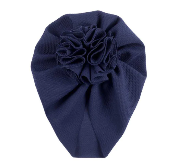 Baby Turban with Floral Motif