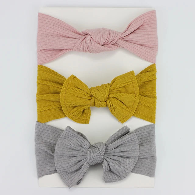 3 pack Nylon Headband Set