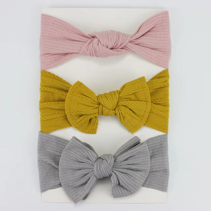 3 pack Nylon Headband Set