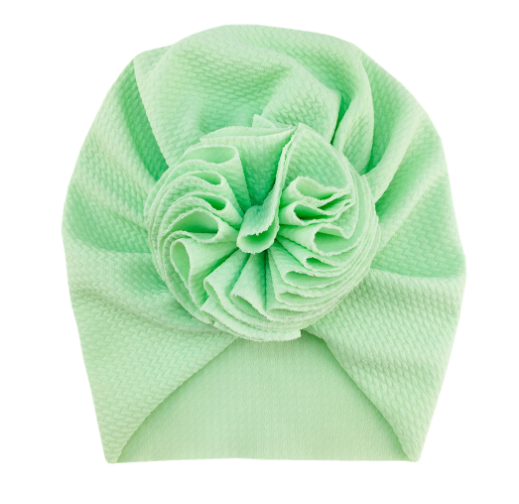 Baby Turban with Floral Motif