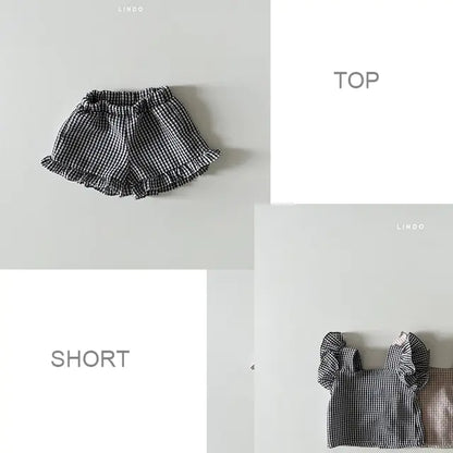 Plaid Short Set