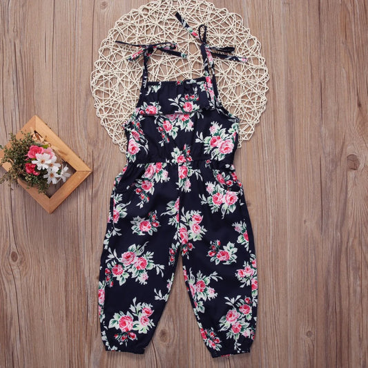 Girl's Floral Romper