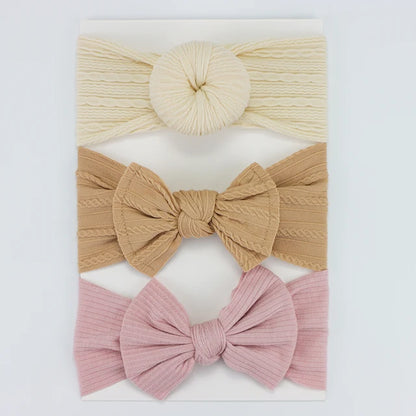 3 pack Nylon Headband Set
