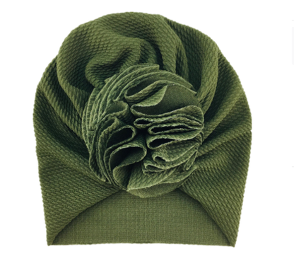 Baby Turban with Floral Motif