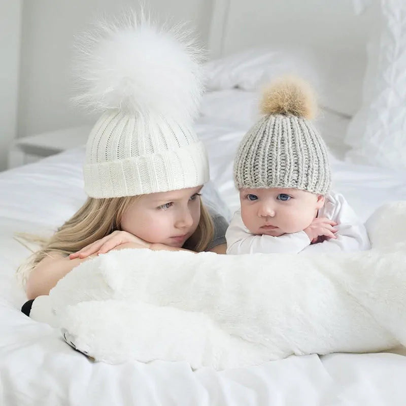 Mummy & Me Matching Knit Hats