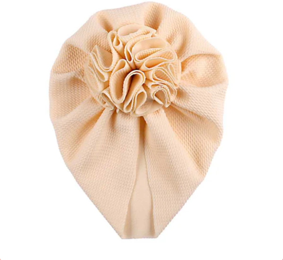 Baby Turban with Floral Motif