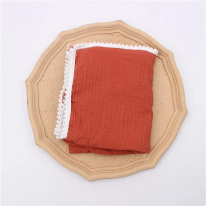 Organic Cotton  Baby Tassel Blanket