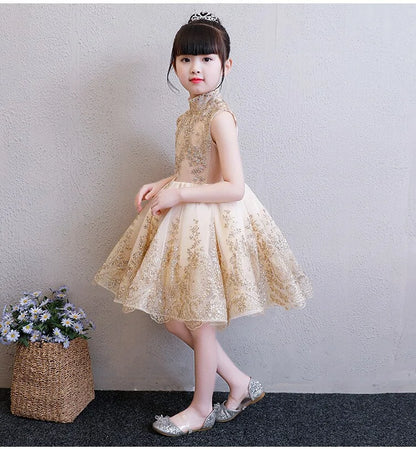Golden Tulle Diva Dress