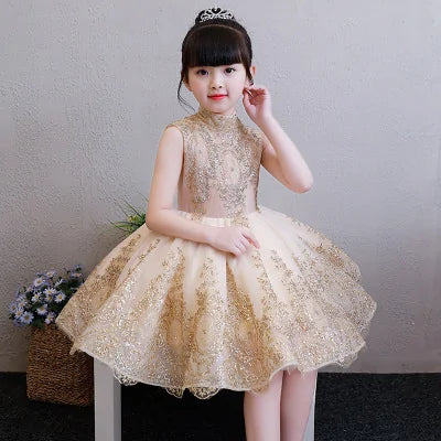 Golden Tulle Diva Dress