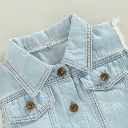 Sweater dress & Denim Vest
